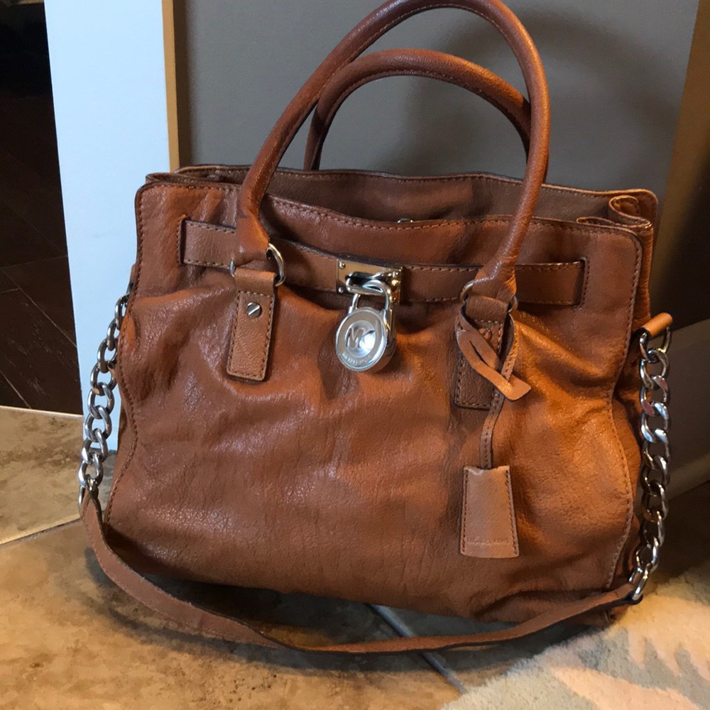 Slouchy soft leather Michael Kors Hamilton Bag